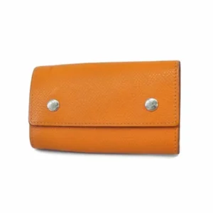 エルメス エチュイクレ4 キーケース キーリング ヴォーエプソン オレンジ