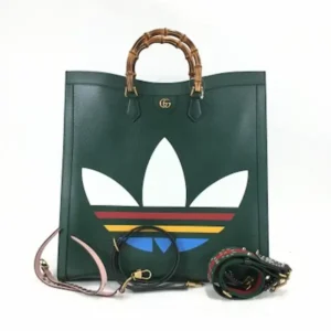 グッチ×アディダス GGマーモント トートバッグ レザー マルチカラー