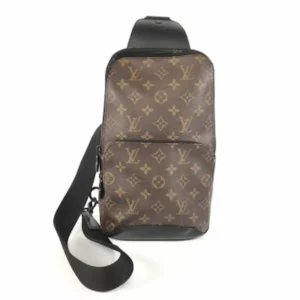 ルイ・ヴィトン モノグラムマカサー アヴェニュースリングバッグ ボディバッグ M45897
