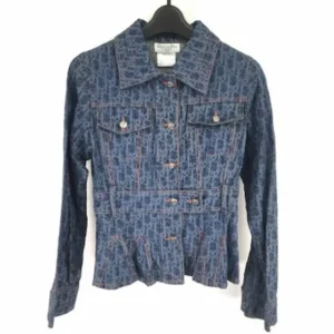 クリスチャン・ディオール ジャケット ブルー サイズ38