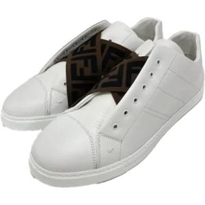 フェンディ スニーカー ホワイト×ブラウン サイズ7