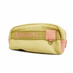 シャネル スポーツ ポーチ キャンバス ツートンカラー