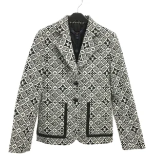 ルイ・ヴィトン ジャケット ネイビー×ホフホワイト 替えボタン×2