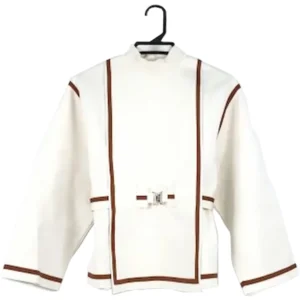 エルメス ニット ホワイト×ブラウン