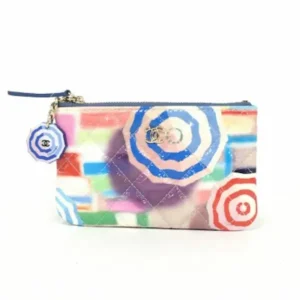 シャネル マトラッセ ポーチ パテントレザー マルチカラー