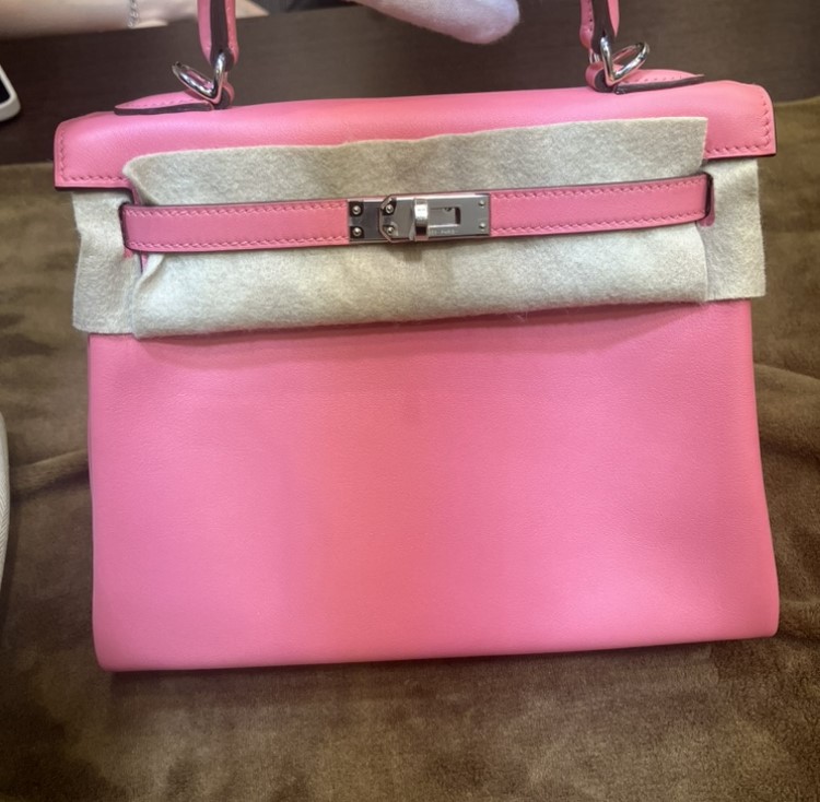 エルメス ケリー25 ローズアザレ ヴォースイフト