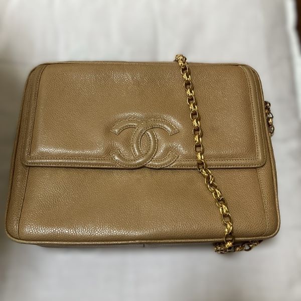 シャネル キャビアスキン チェーンウォレット