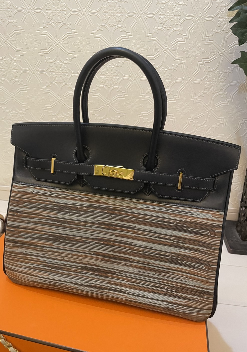 エルメス バーキン35 ヴェブラート・ボックスカーフ