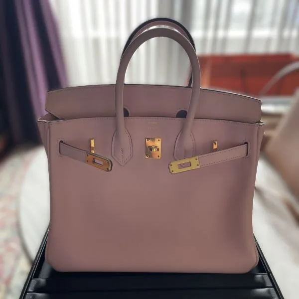エルメス バーキン25 グリシーヌ ヴォースイフト K刻印