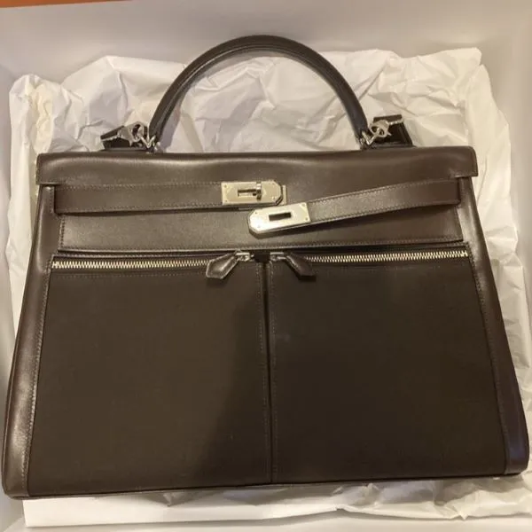 エルメス ケリーラキ40 ボックスカーフ×トワルオフィシエ