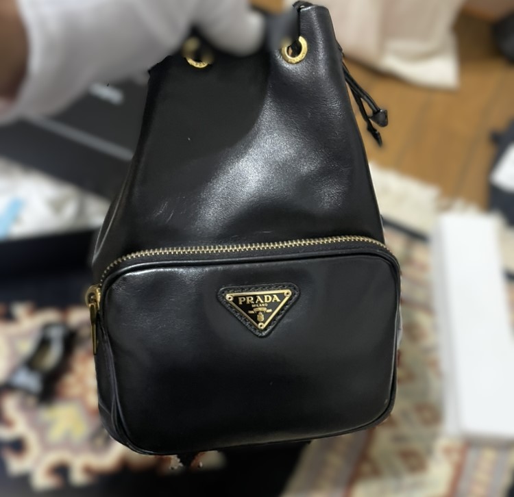 プラダ デュエット バゲットハンドバッグ
