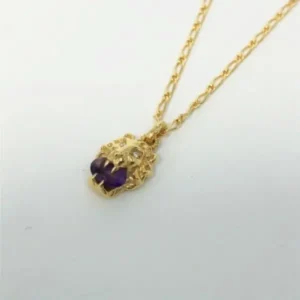 グッチ ライオンヘッド ネックレス K18YG