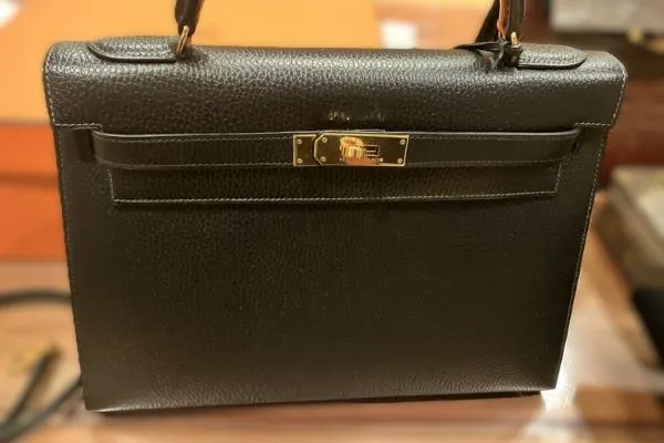 エルメス ケリー32 ボックスカーフ Ⓦ刻印