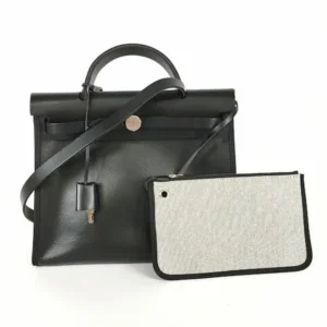 エルメス エールバッグジップPM  トワルアッシュ D刻印