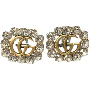 グッチ ダブルG パール イヤリング K18YG