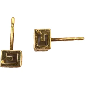 グッチ ダブルG クリスタル イヤリング K18YG