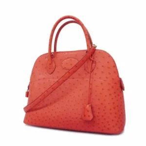 エルメス ボリード32 オーストリッチ □G刻印