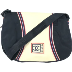 シャネル スポーツライン ショルダーバッグ ナイロンキャンバス