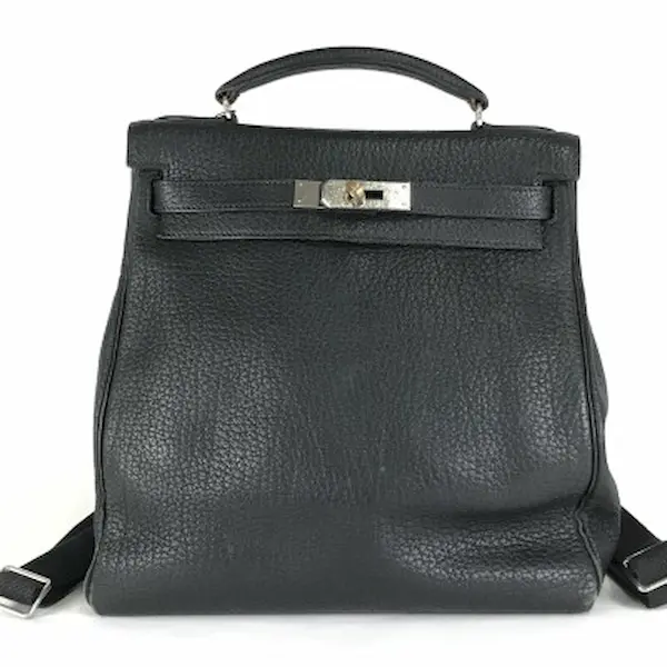 エルメス ケリースポーツMM リュックサック ブラック×シルバー金具 □E刻印の参考買取価格- ブランド買取専門店のおたからや