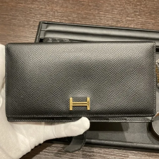 エルメス　ベアン　長財布