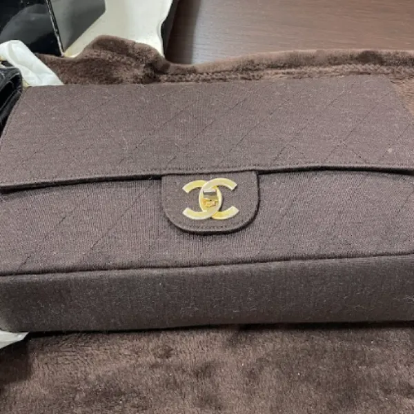 シャネル　マトラッセ　ブラウン