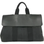 エルメス ヴァルパライソMM ハンドバッグ キャンバス シルバー金具