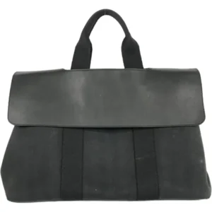 エルメス ヴァルパライソMM ハンドバッグ キャンバス シルバー金具