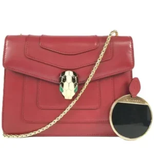 ブルガリ セルペンティ ショルダーバッグ レザー