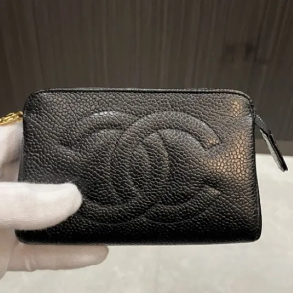 シャネル　コインケース　キャビアスキン　