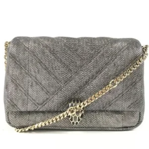 ブルガリ セルペンティ ショルダーバッグ キャンバスグリッター