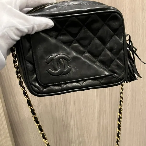 シャネル　フリンジ　チェーンショルダー