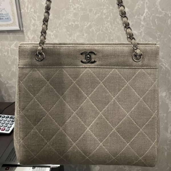 シャネル　リネンキャンバス　マトラッセ