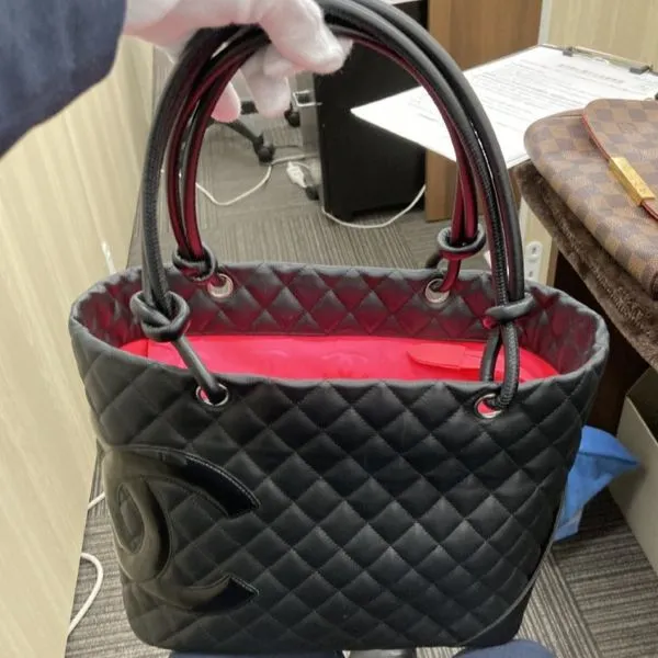 シャネル　カンボンライン　トートバッグ
