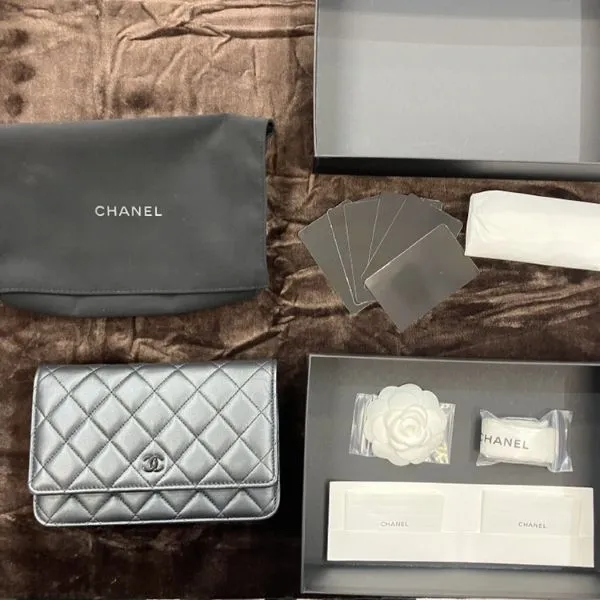 シャネル　マトラッセ　チェーンウォレット