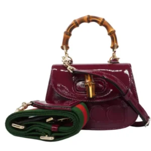 グッチ バンブー ハンドバッグ エナメル 786482 218817 A