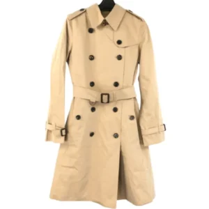 バーバリー コート ベージュ レディース ウエストベルト