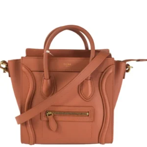 セリーヌ ラゲージナノ ハンドバッグ レザー