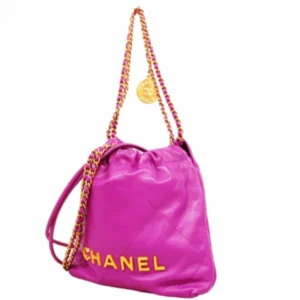 シャネル シャネル22 チェーンショルダーバッグ カーフスキン