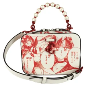 ジミーチュウ ハンドバッグ レザー ツートンカラー セーラームーンコラボ