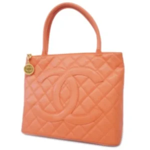シャネル マトラッセ 復刻トート キャビアスキン ピンク