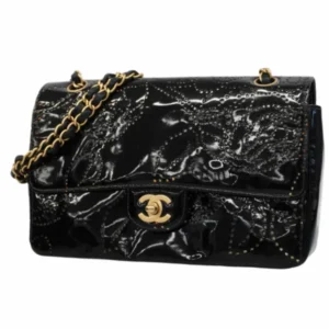 シャネル カメリア パテントレザー