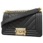 シャネル ボーイシャネル チェーンショルダーバッグ ラムスキン