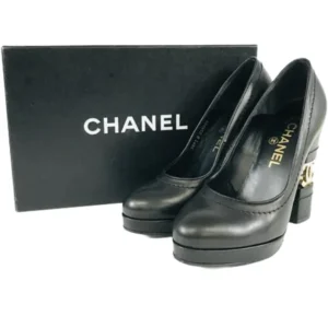 シャネル パンプス レザー