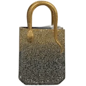 ブルガリ ハンドバッグ レザー イエロー