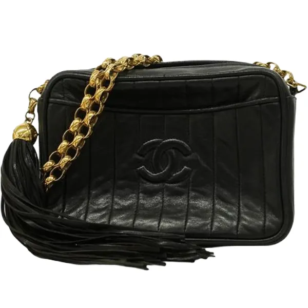 シャネル マドモアゼル チェーンショルダーバッグ ラムスキン