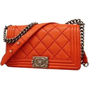 シャネル ボーイシャネル ワイルドステッチ チェーンショルダーバッグ レザー