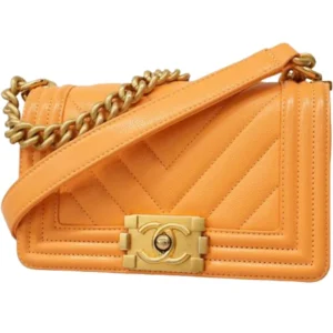 シャネル ボーイシャネル チェーンショルダーバッグ キャビアスキン