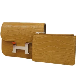 エルメス コンスタンススリム 財布 クロコダイル