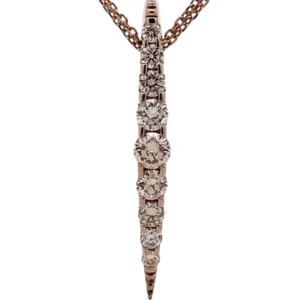 カシケイ K18 ダイヤモンド ネックレス 1ct