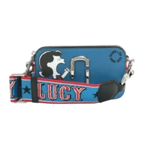 マークジェイコブス ショルダーバッグ レザー ライトブルー×マルチカラー